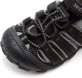 img 1 attached to Weestep Closed Hiking Sandal Toddler Boys' Shoes and Sandals