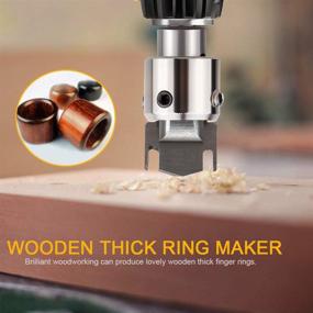 img 2 attached to 🪚 Wang JESS Wooden Thick Ring Maker: Ultimate Speed Steel Drill Wood Tools for Crafting Customized Wooden Rings and Jewelry