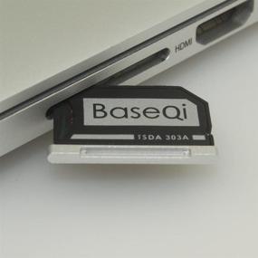 img 1 attached to 💾 Enhance MacBook Pro Retina 13" Storage with BASEQI Aluminum microSD Adapter