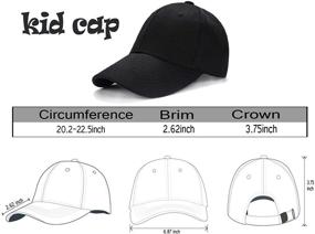 img 3 attached to 🧢 Premium Adjustable Baseball Hat: Edoneery Unisex Profile Cap for Boys' Accessories