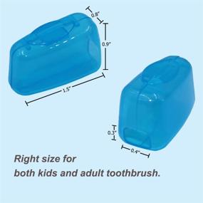 img 1 attached to 🦷 V-TOP 20 Pack Portable Toothbrush Head Covers - Ultimate Dental Hygiene Companion for Home and Travel