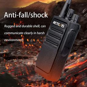 img 1 attached to 📻 Retevis RT17 Long Range Walkie Talkies, Rechargeable Two Way Radios with Charger Base, Portable 2 Way Radios for Adults School Church Business Construction(6 Pack) - With Earpieces Mic