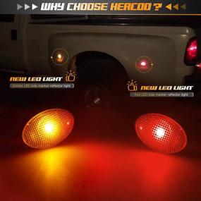 img 1 attached to 🚨 Enhance Safety & Style: HERCOO LED Side Marker Lights for Ford 1999-2010 F350 F450 F550 Super Duty