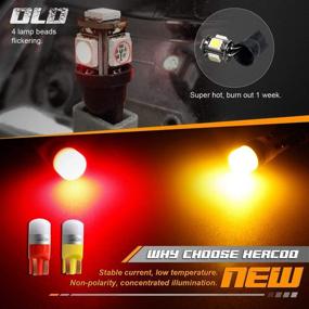 img 2 attached to 🚨 Enhance Safety & Style: HERCOO LED Side Marker Lights for Ford 1999-2010 F350 F450 F550 Super Duty