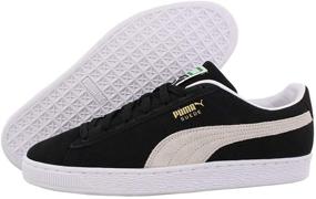 img 4 attached to PUMA Suede Classic Black White Men's Shoes for Fashion Sneakers