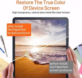 img 2 attached to 📱 [2 PACK] Paperfeel Screen Protector 12.4 inch for Samsung Galaxy Tab S7 Plus/Tab S7 FE 2021 - Matte, S Pen Compatible, Anti Glare