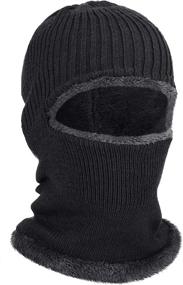 img 4 attached to Knitted Balaclava Winter Fleece Favors Outdoor Recreation