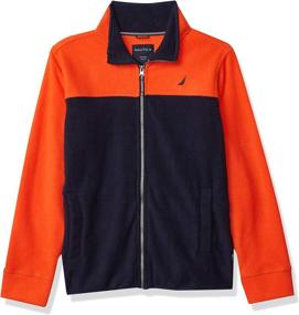 img 4 attached to 👕 Nautica School Uniform Full Zip Fleece: Boys' Clothing and Jackets & Coats for Comfort and Style