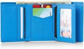 img 4 attached to Alpine Swiss Trifold Divided Men's Wallet: Ultimate Capacity for Card Cases & Money Organizers