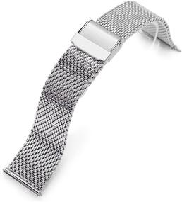 img 3 attached to Release Milanese Mesh Tapered Polished Men's Watches