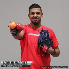 img 1 attached to 🏋️ PowerNet 2.8" German Marquez Weighted Hitting Batting Training Balls (6 Pack) - Choose Weight for Strength and Muscle Building, Technique Improvement, Baseball Size for Enhanced Hand-Eye Coordination