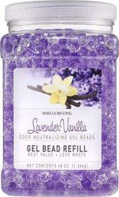 img 4 attached to 48oz SMELLS BEGONE Gel Bead Refill - Lavender Vanilla Scent - Odor Eliminator for Bathrooms, Boats, Cars, RVs & Pet Areas - Made with Essential Oils