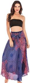 img 3 attached to FEOYA Womens Bohemian Pleated Clothing Women's Clothing