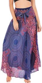 img 4 attached to FEOYA Womens Bohemian Pleated Clothing Women's Clothing