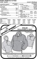 polar pullover & vest jacket for adults - sewing pattern #512 (pattern only) logo