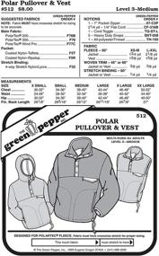 img 1 attached to Polar Pullover & Vest Jacket for Adults - Sewing Pattern #512 (Pattern Only)