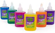 🍭 maddie rae's scented glue - (6 count) 4oz bottles - blue raspberry, candy apple, watermelon sherbet, pineapple upside down cake, orange creamsicle, love potion - slime kit supplies, crafts logo