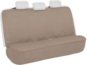 img 4 attached to 🚗 Motor Trend AquaShield Beige Waterproof Car Seat Cover – Padded Neoprene Back Seat Protector for Kids & Dogs – Interior Accessories for Auto Truck Van SUV