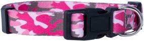 img 2 attached to 🐾 Camo Dog Collar in Green, Blue, Pink, Orange, and Desert Camouflage by Native Pup