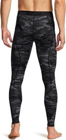 img 2 attached to 🏃 TSLA Compression Pants for Men: Cool Dry Athletic Workout Running Tights Leggings with Pocket/Non-Pocket - 1, 2, or 3 Pack