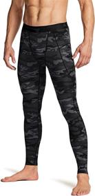 img 3 attached to 🏃 TSLA Compression Pants for Men: Cool Dry Athletic Workout Running Tights Leggings with Pocket/Non-Pocket - 1, 2, or 3 Pack