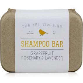 img 4 attached to 🍇 Organic Grapefruit, Rosemary, and Lavender Solid Bar Shampoo Soap - Sulfate Free. Gentle Scalp + Hair Care with Mild Natural Ingredients