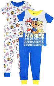 img 3 attached to 🐾 Shop the Paw Patrol Boys' Toddler Nickelodeon Four-Piece Pajama Pant Set Today!