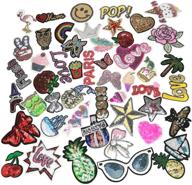 🧵 niangzisewing mix lots 50pcs sequins iron-on sew-on patches dress plant backpack hat decoration (various sizes: 2" to 5") - find your perfect sequins lot! logo