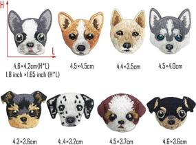 img 2 attached to 🐶 Enhance Your Style with Woohome 14 PCS Dog Iron On Patches Sew On Patches DIY Decoration or Repair: Embroidered Appliques for Clothing, Backpacks, Jeans, T-Shirts, Caps, and Shoes