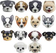 🐶 enhance your style with woohome 14 pcs dog iron on patches sew on patches diy decoration or repair: embroidered appliques for clothing, backpacks, jeans, t-shirts, caps, and shoes logo