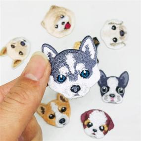 img 1 attached to 🐶 Enhance Your Style with Woohome 14 PCS Dog Iron On Patches Sew On Patches DIY Decoration or Repair: Embroidered Appliques for Clothing, Backpacks, Jeans, T-Shirts, Caps, and Shoes