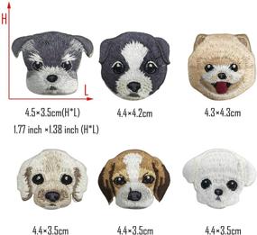 img 3 attached to 🐶 Enhance Your Style with Woohome 14 PCS Dog Iron On Patches Sew On Patches DIY Decoration or Repair: Embroidered Appliques for Clothing, Backpacks, Jeans, T-Shirts, Caps, and Shoes