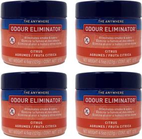 img 4 attached to 🍊 Ozium Gel Smoke & Odor Eliminator: Powerful Fresh Citrus Deodorizer for Home and Car - 4.5 oz Gel (Pack of 4)