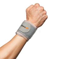 braceup® compression support adjustable silver logo