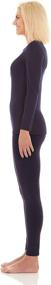 img 1 attached to 🔥 Stay Warm with Bodtek Thermal Long Underwear for Women - Premium Fleece Lined Base Layer Set for Cold Weather