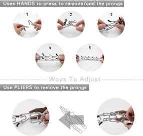 img 1 attached to 🐶 Improved Dog Training Prong Collar with Quick Release Clip for Dogs - Adjustable Chrome Plated Pinch Collar for Small, Medium, and Large Breeds