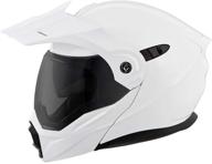 🦂 high-quality scorpion at950 solid helmet - x-large (white) for ultimate protection logo