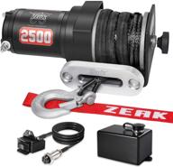 🏞️ zeak 2500 фунтов. продвинутый внедорожный электрический лебедка для квадроцикла/вертолета, 12v dc с синтетическим канатом и комплектом мини-соленоидов на рокере. логотип