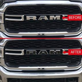 img 2 attached to 🚀 Улучшите свой RAM 1500 2019-2021: IPG Grille эмблема наклейка накладка - Настройте свой RAM самостоятельно с помощью наклеек