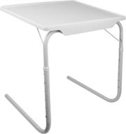 🪑 portable adjustable tray table - 6 height, 3 angle desk for laptop, eating, working, gaming - dorm, home, bed, couch, tv - small, convenient, durable, stable - imountek logo