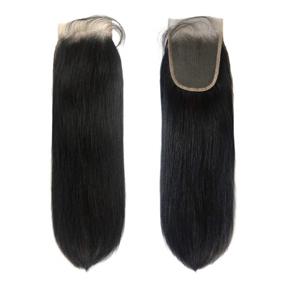 img 3 attached to 👀 Joe Green 4x4 +1” HD Transparent Closure: 100% Virgin Remy Human Hair, Pre-Plucked, Natural Color (10 Inch, Straight)