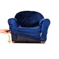 🪑 navy keet roundy chair cover: stylish protection for your seat logo
