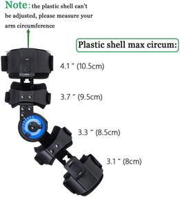 img 1 attached to 🤲 Adjustable Left Orthomen Hinged ROM Elbow Brace - Post OP Recovery Support Splint for Stabilizing Arm Injuries After Surgery