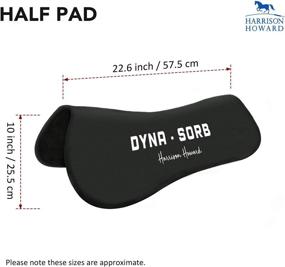 img 1 attached to Dyna-Sorb Full Shock Absorbing Memory Half Saddle Pad: Enhanced Comfort for Your Horse