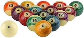 img 1 attached to 🎱 Premium Aramith Stone Collection Pool Balls - Full Set of 2 1/4" Regulation Size Phenolic Billiards Balls