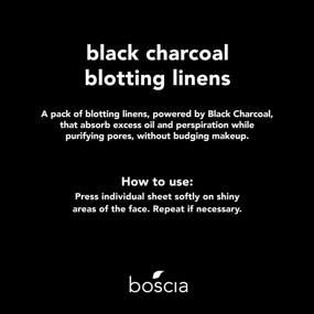 img 3 attached to 🌿 boscia Vegan Natural Charcoal Blotting Linens - Oil Control Face Blotting Sheets for Clean Skincare, Charcoal Blotting Paper, Travel Size 100 ct