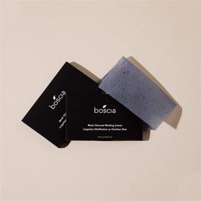 img 1 attached to 🌿 boscia Vegan Natural Charcoal Blotting Linens - Oil Control Face Blotting Sheets for Clean Skincare, Charcoal Blotting Paper, Travel Size 100 ct