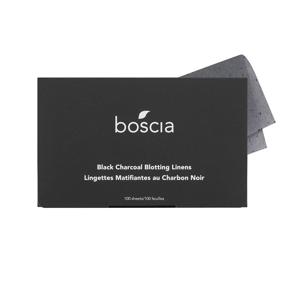 img 2 attached to 🌿 boscia Vegan Natural Charcoal Blotting Linens - Oil Control Face Blotting Sheets for Clean Skincare, Charcoal Blotting Paper, Travel Size 100 ct