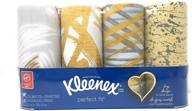 🤩 бумажные платочки kleenex идеально упакованы - набор из 4 дизайнов в стильном золоте логотип