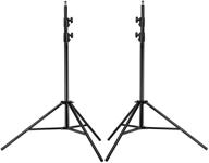 📸 neewer pro 9ft heavy duty aluminum alloy photography light stands kit - perfect for video, portrait, and photography lighting (2 pieces) logo